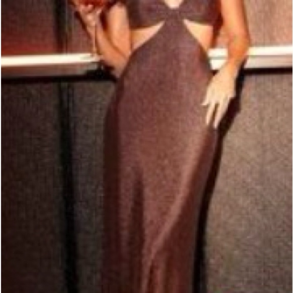 Dynamite Chocolate Backless Dress
